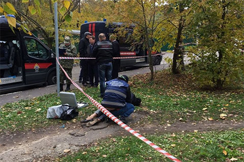 Фото с места убийства Евгении Шишкиной