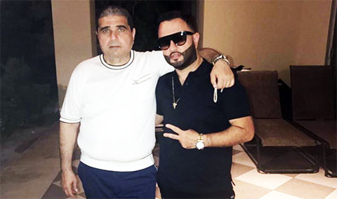 Слева: вор в законе Армен Казарян и армянский певец Супер Сако