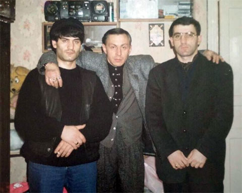 Слева воры в законе: Эдуард Асатрян (Эдик Осетрина), Александр Северов (Саша Север), Малхаз Абциаури (Вардена)
